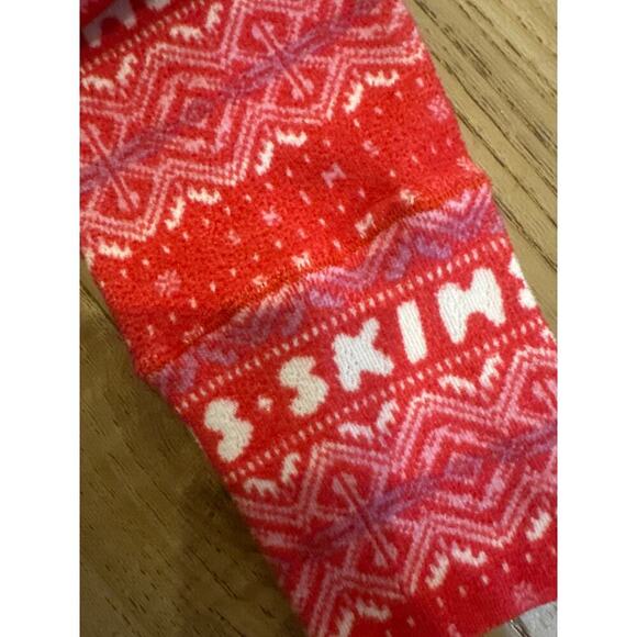 Skims Plush Pointelle Pj Bottoms/Leggings Logo/fair isle pattern Womens Size XXS - Picture 6 of 6
